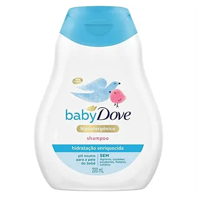 [Rec] [Leve + Por - R$7,49] Shampoo Baby Dove Hidratação Enriquecida 200 Ml, Baby Dove, 200 Ml