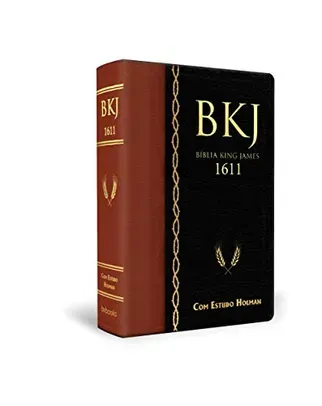 Bíblia King James 1611 de Estudo Holman - Marrom com Preta - 6° Edição - abril de 2022