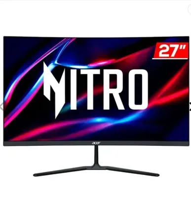 Monitor Gamer Acer Nitro Edo, 27 Pol, VA, Curvo, FHD, 1ms, 180Hz, FreeSync, HDMI/DP, ED270R-S3biip