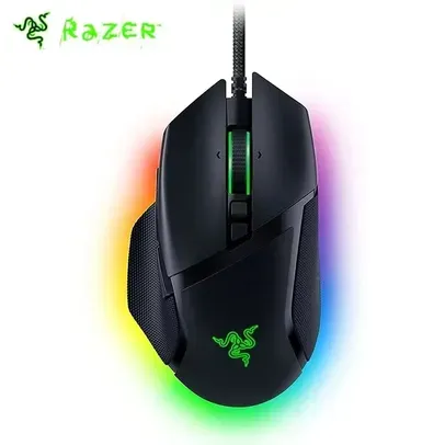 [Taxa Inclusa/Moedas] Mouse Razer Basilisk V3 RGB 26000 DPI 11 Botões Programáveis, Design Ergonômico Personalizável, Interruptor do Mouse para Jogos