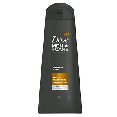 [REC] Dove Shampoo 2 Em 1 Cafeína Fortificante Mais Cálcio Men+Care Força Resistente Frasco 400Ml