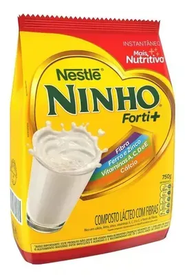 Composto Lácteo Ninho Forti+ Instantâneo em Pó Sacola de 750g Nestlé