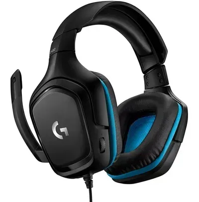 [VIP]Headset Gamer Logitech G432 7.1 Dolby Surround - Preto/Azul