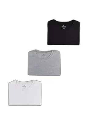 Kit Com 3 Camisetas Masculinas Básicas (todos os tamanhos e kit de cores)