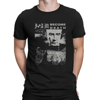 [1° compra R$ 19] Camiseta Oppenheimer (Now I Become The Death, The Destroyer of Worlds)