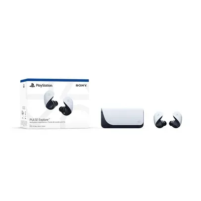 Fone de Ouvido Sem Fio Gamer Sony Pulse Explore, Bluetooth, Cancelamento de Ruído, PC, PS5 e Dispositivo Móvel Branco - CFI-ZWE1L