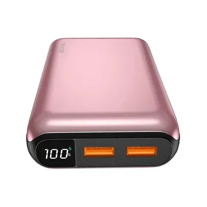 Carregador Portátil Power Bank Geonav, 20.000MAH, 2 Portas (1 USB-C, 1 USB), Rosa Dourado - PB20K20WRG