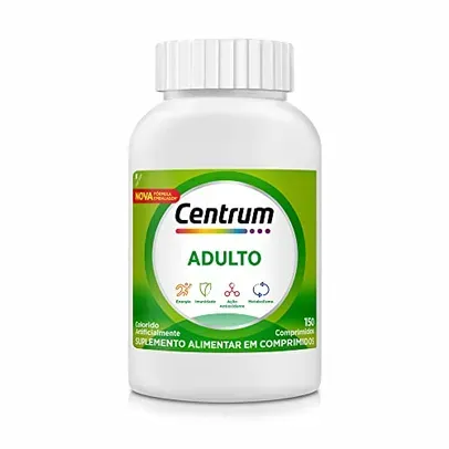 Centrum Suplemento Mulivitaminico Diário Adulto de A a Zinco, com Vitaminas do Complexo B, 150 comprimidos