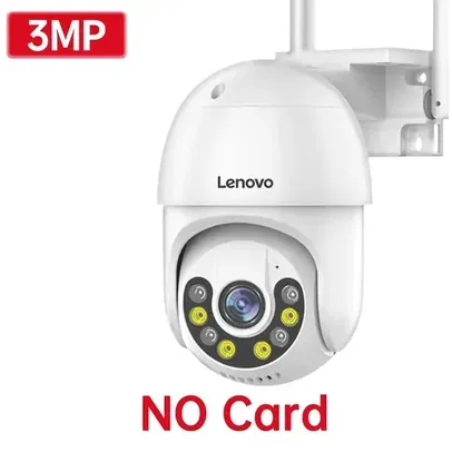 [Taxa Inclusa/Moedas] Câmera De Áudio Cctv Vigilância Ao Ar Livre 4x Zoom Lenovo 3mp Ptz Wifi Ip