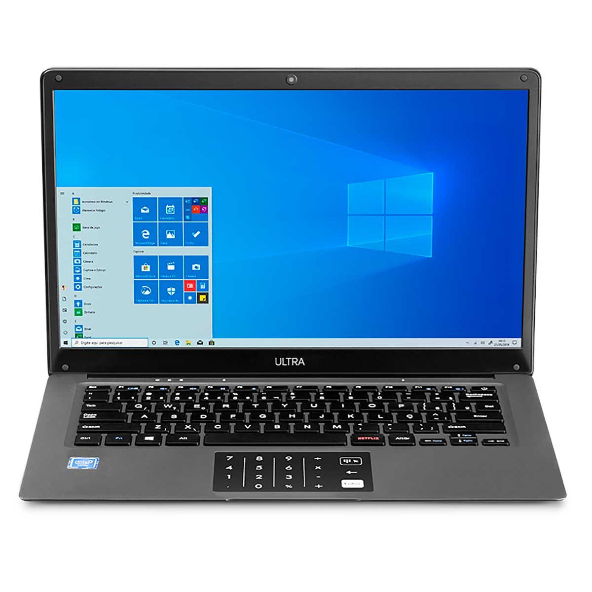 Notebook Ultra LegaCY Cloud PC137 Intel Atom 4GB 64 GB eMMC Tela 14,1'' HD Windows 10