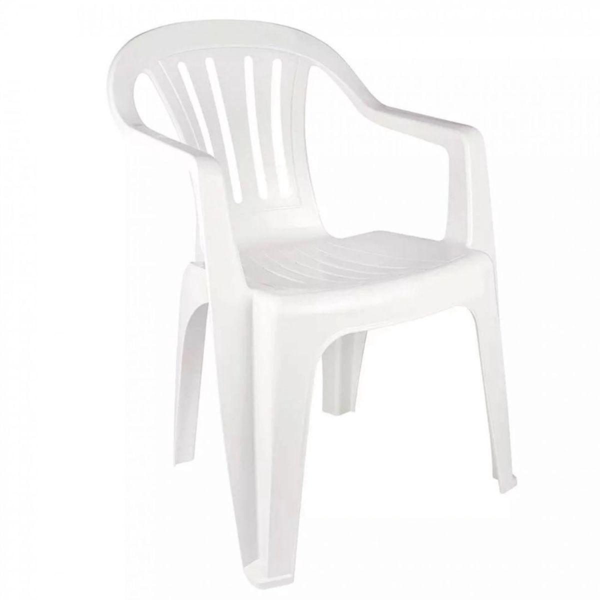 Cadeira de Plástico Mor Branca Bela Vista
