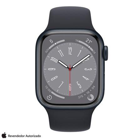 Apple Watch Series 8 41 Mm Gps - Pulseira Esportiva Midnight Aluminum