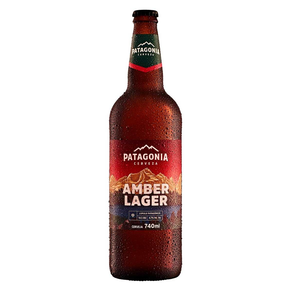 (Regional) Cerveja Patagonia Amber Lager 740ml Garrafa