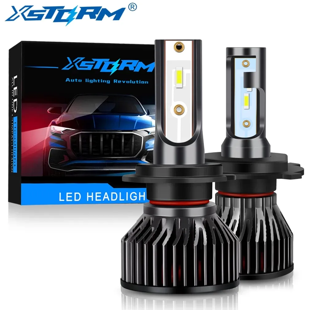 Xstorm 20000lm Super Lights H4 H7 LED Lâmpada Led Farol Do Carro H1 H3 H11 9005 9006 Branco Luzes De