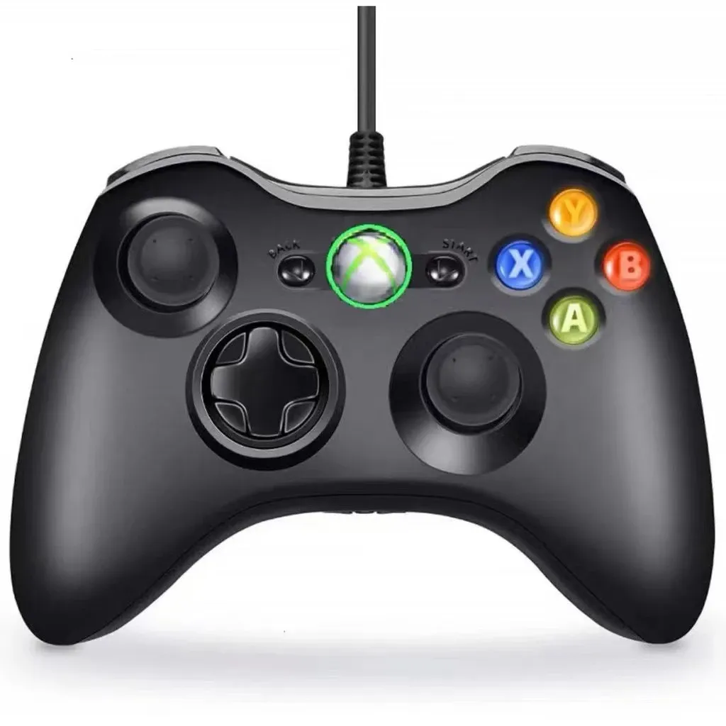 Controle De Xbox 360 Com Fio Para Video Game e PC Joystick Jogo