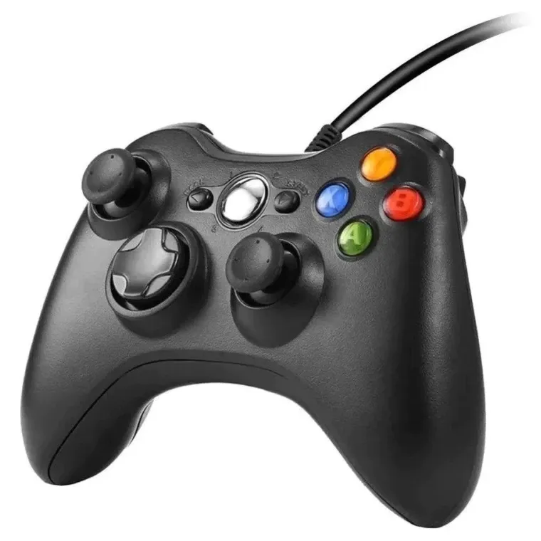 Controle Com Fio Xbox 360 E Pc Slim Joystick Xb video game