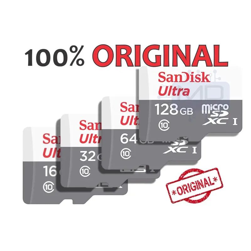 Cartão De Memória Sandisk Ultra A1 Classe 10   8gb / 16gb / 32gb / 64gb/ 128gb