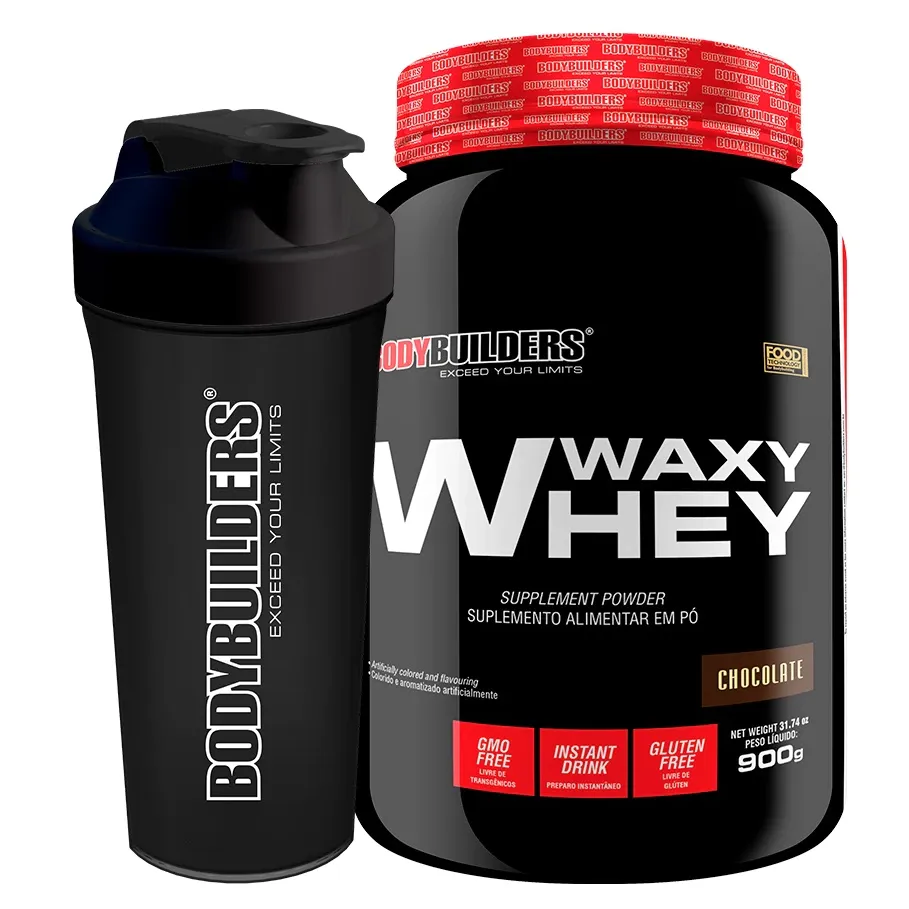 Whey Protein Waxy Whey 900g + Coqueteleira 600ml - Bodybuilders - Suplemento Para Definição e Performance