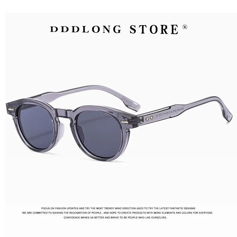 DDDLONG Retro Moda Quadrada Óculos De Sol Feminino Designer Masculino Clássico Vintage UV400 Anti-Luz Azul Transparentes D255