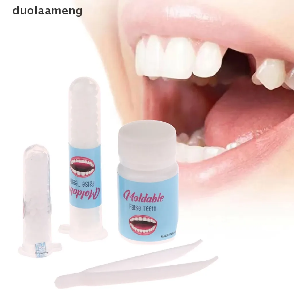 [duolaameng] Kit De Reparo Temporário De Dentes Lacunas Dentárias Falsos Cola Sólida Dentadura Adesiva [TH]