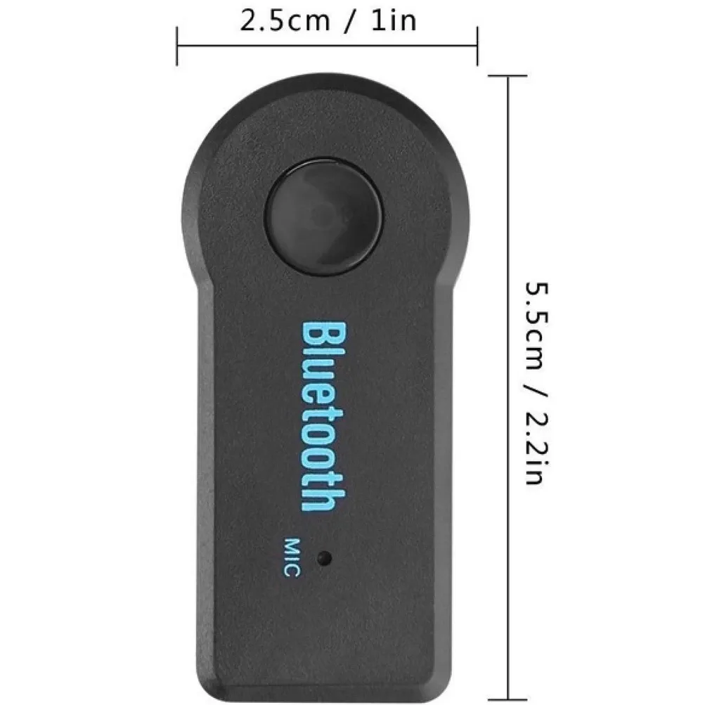 Adaptador Bluetooth P2 Música Chamada Som Carro 3.5mm Sem Fio