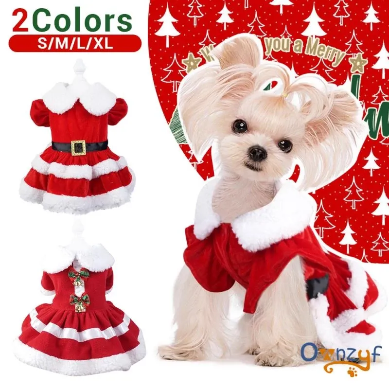 Vestidos De Natal Para Cães Pequenos Roupas De Verão Vestido Cosplay Cat Pet Fantasia Princesa Cachorro