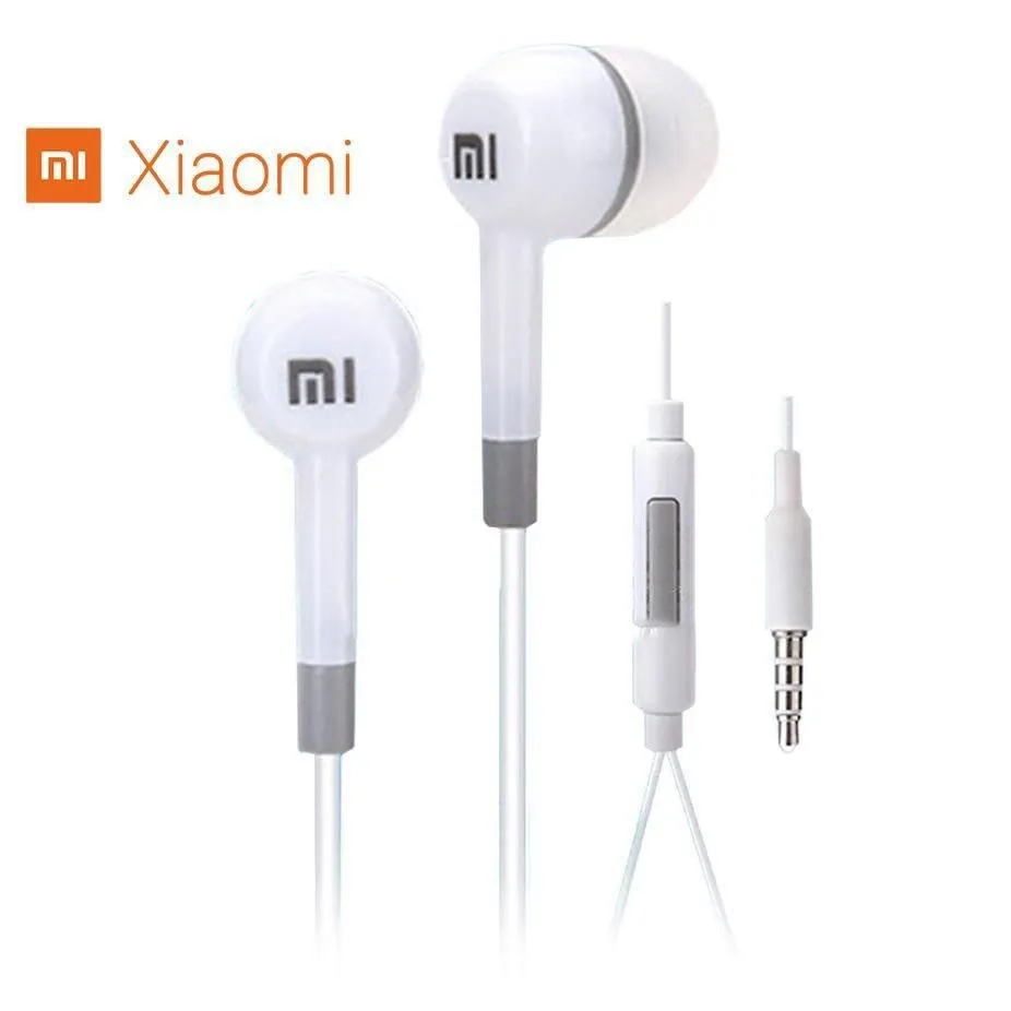 Fone De Ouvido com fio Xiaomi Alta Qualidade fone com mic Estéreo Para celular Conector P2 cor branco ou preto Mi-2