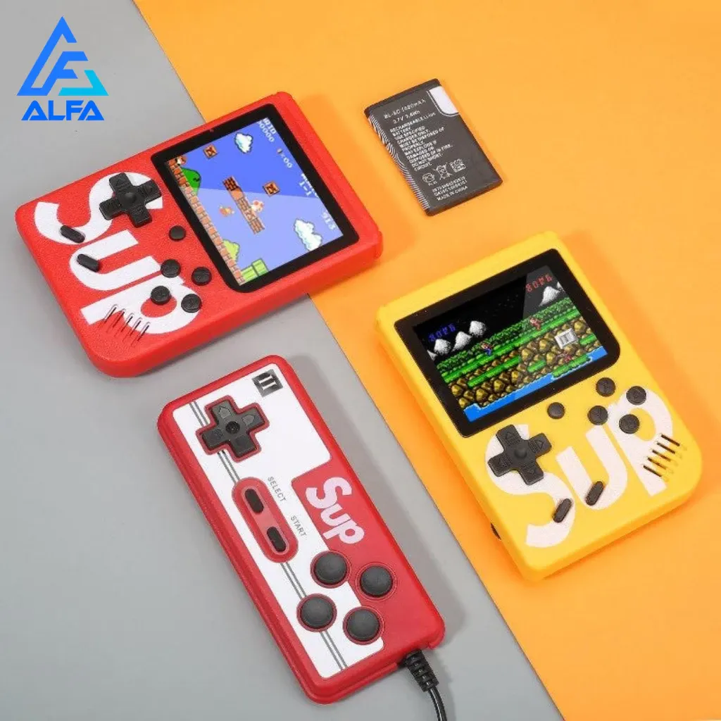 Mini Vídeo Game Retro Clássico 400 Jogos 2 Player Com Controle,Para crianças lcd colorido
