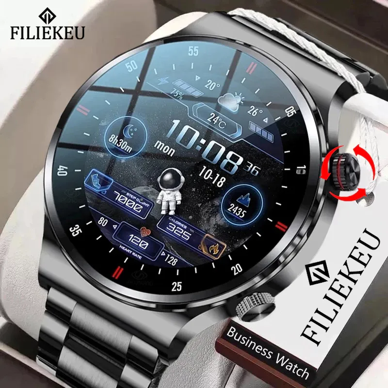 FILIEKEU Novo HWGT2 relógio smartwatch original à prova d'água ECG+PPG chamada bluetooth esportes fitness relógio inteligente