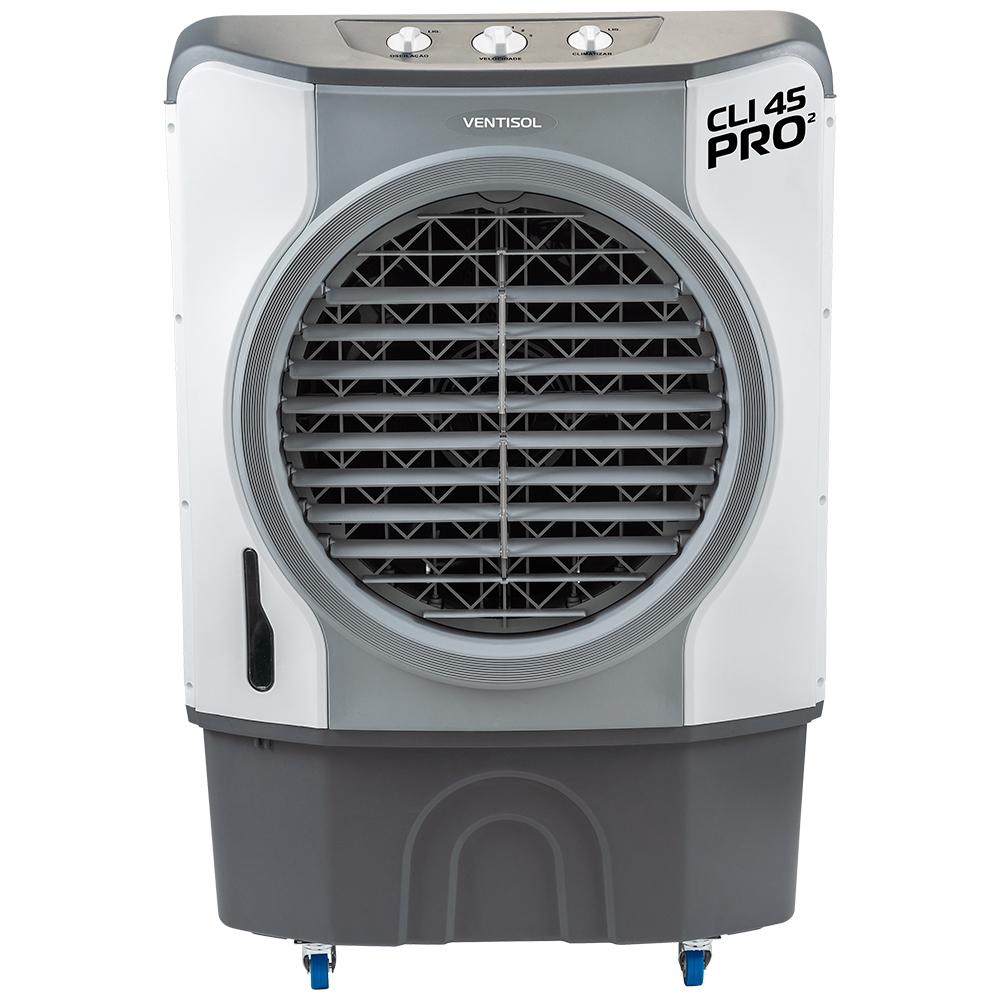Climatizador De Ar Industrial Ventisol Cli Pro 2 45 Litros 3 Velocidades - Branco/Cinza - Branco/Cinza - 220 Volts
