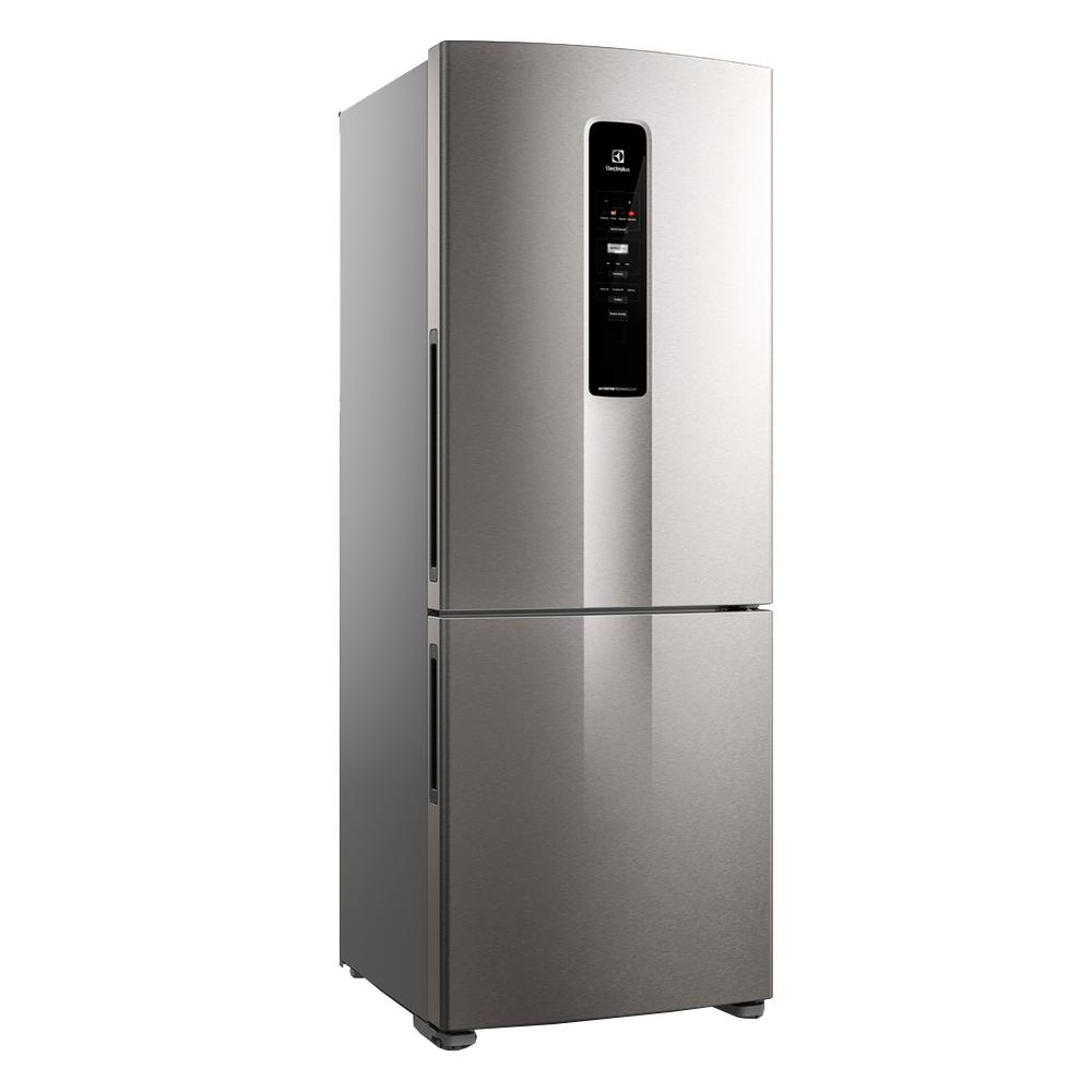 Geladeira Refrigerador Electrolux 490L Frost Free Inverter Inverse Ib54s - Inox - Inox - 110 Volts