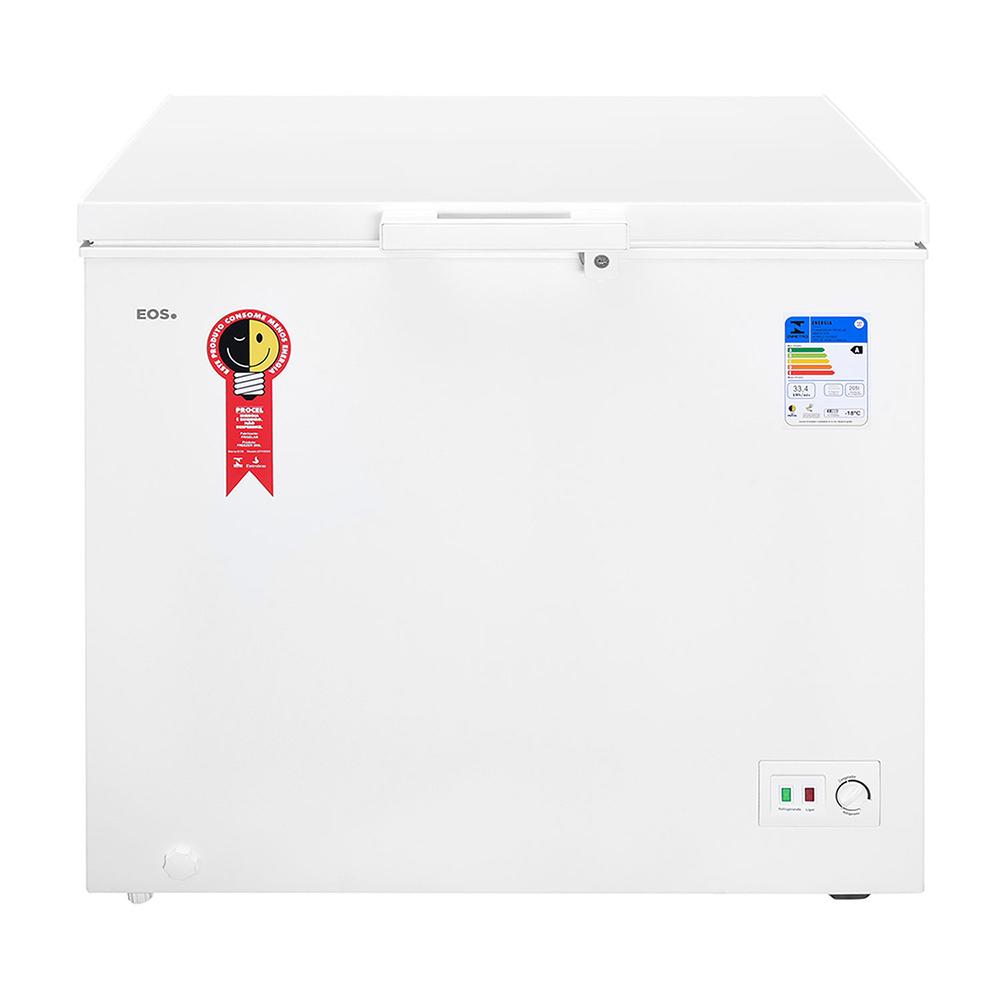 Freezer Eos 205L 1 Porta Horizontal Degelo Manual Com Termostato B16709 - Branco - Branco - 110 Volts