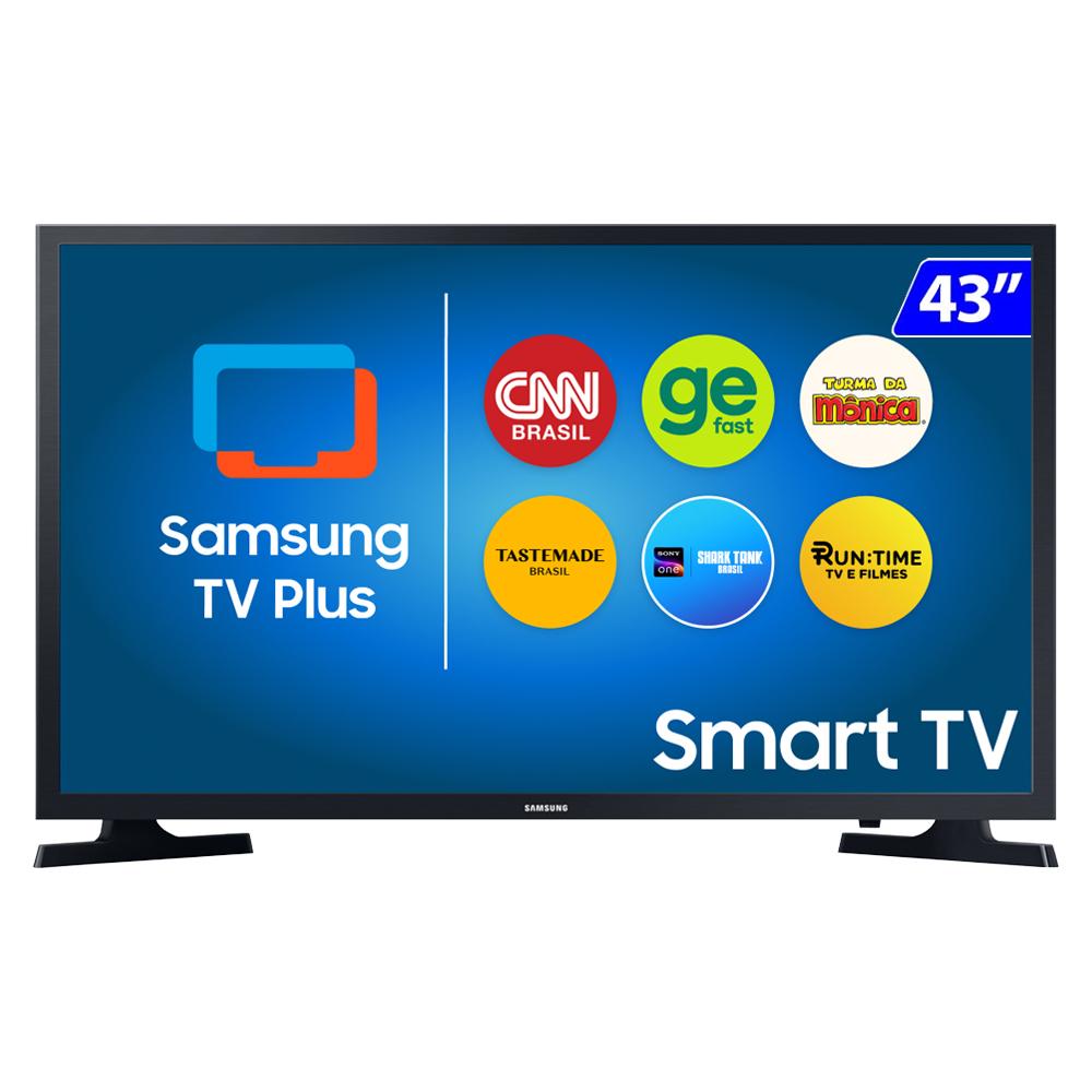 Smart Tv Samsung Led 43" Full Hd Wi-Fi Tizen Hdr Un43t5300agxzd - Sem Cor