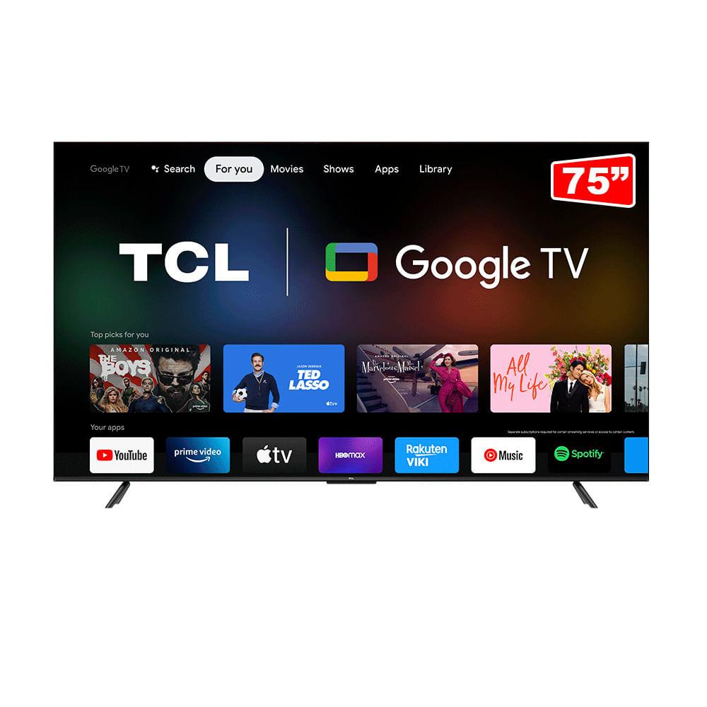 Smart TV 75” 4K LED TCL 75P735 VA Hands Free Wi-Fi Bluetooth HDR Alexa Google Assistente - TV 4K Ultra HD