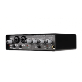 TEYUN Q-24 Audio Interface Placa De Som Com Monitoramento Guitarra Elétrica Live Recording