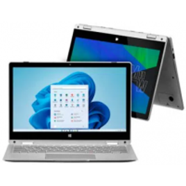Notebook Multilaser M11W Prime 2 em 1 Intel Celeron-N4020 4GB SSD 64GB Tela Touch 11,6" HD W11 + Microsoft 365 Personal e 1T