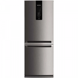 Refrigerador 02 Portas Brastemp Frost Free 443 Litros com Freezer Invertido Evox - BRE57AK 220V