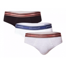 Kit Com 10 Cuecas Am Slip Lupo Underwear