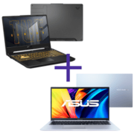 Notebook Asus TUF Gaming 512GB SSD 16GB RAM 15,6'' W11 F15 FX507ZC4-HN232W + Notebook Asus Vivobook 256GB SSD 8GB RAM 15,6'' W11 X1502ZA-BQ1758W
