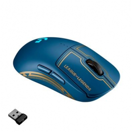 Mouse Gamer Sem Fio Logitech G PRO League Of Legends RGB 25.600 DPI Wireless Lightspeed 8 Botões Hero 25K - 910-006450