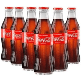 Pack de Coca Cola Original Vidro 250ml - 12 unidades