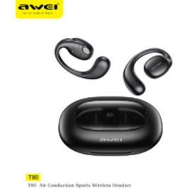 fone de ouvido Awei T80 OWS Bluetooth 5.3 450mAh