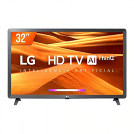 Smart TV LED 32" LG 3 HDMI, 2 USB Bluetooth Wi-Fi Active HDR ThinQ AI - 32LQ621CBSB.AWZ