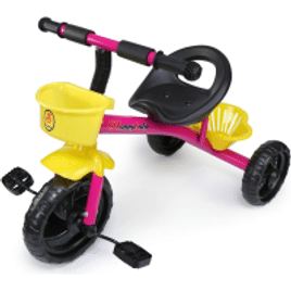 Triciclo Infantil com Pedal e Cesto Mega Compras