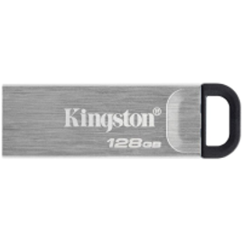 Pen Drive Kingston 128GB DataTraveler Kyson USB 3.2 Gen 1 Leitura de 200MB/s Metal - DTKN/128GB