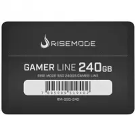 SSD Rise Mode Gamer Line 240GB SATA Leitura 535MB/s Gravação 435MB/s - RM-SSD-240