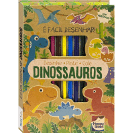 Livro É Fácil Desenhar! Dinossauros (Capa Dura) – Brijbasi Art Press
