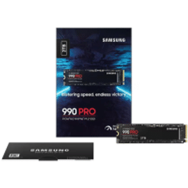 Memória Samsung SSD NVMe 990 PRO M.2 - 2TB MZ-V9P2T0BW