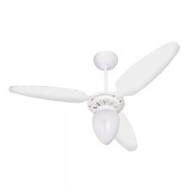 Ventilador de Teto Ventisol Wind com Lustre e 3 Velocidades - Branco