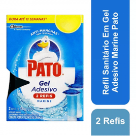 Detergente Sanitário Gel Adesivo Marine Pato 38g - 2 Unidades